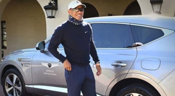 Tiger Woods Pegolf kenamaan Kecelakaan Tunggal Pakai Mobil SUV Premium Genesis GV80