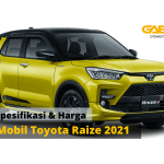 Spesifikasi dan Harga Mobil Toyota Raize 2021