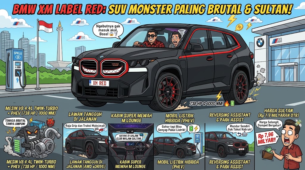 October 30, 2026 GAET OTOMOTIF - Peristiwa Terbaru Dunia Otomotif BMW XM Label Red Indonesia