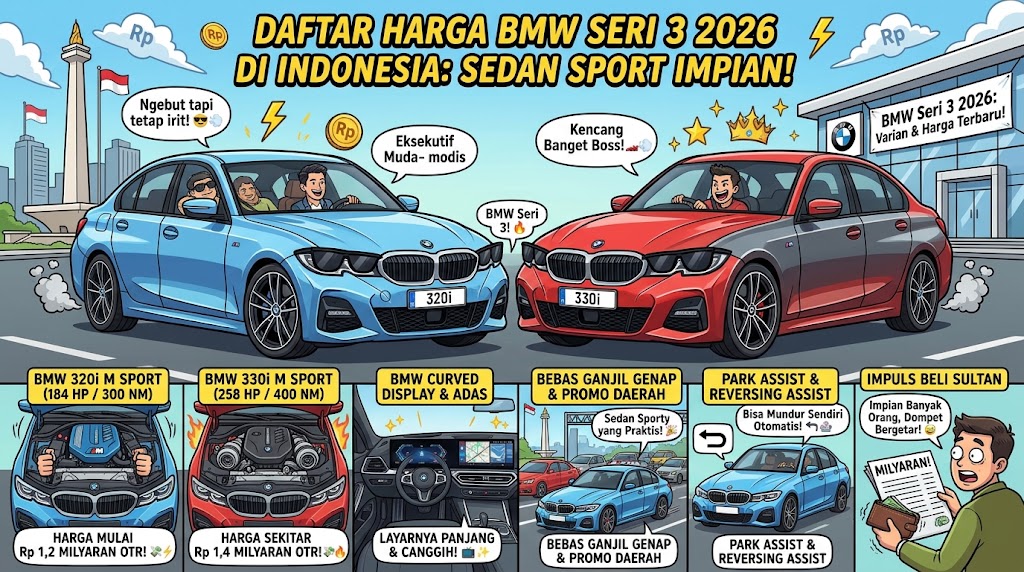 October 31, 2026 GAET OTOMOTIF - Peristiwa Terbaru Dunia Otomotif Harga BMW Seri 3 2026