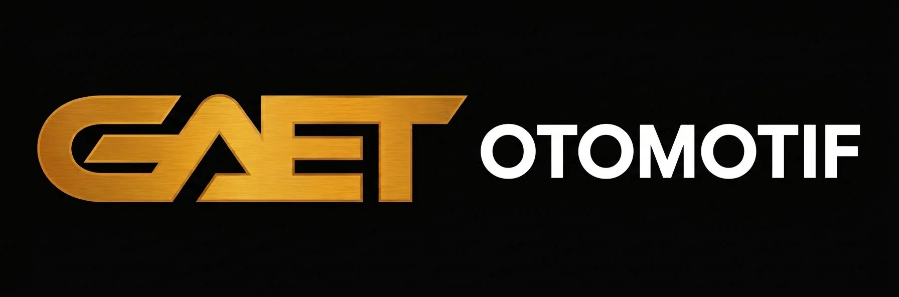 Gold GET logo on black background, followed by white OTOMOTIF text